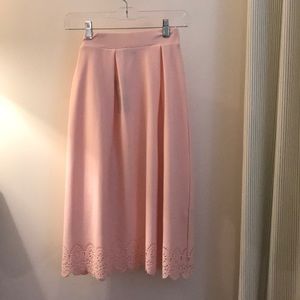 NWT eyelet pale pink skirt